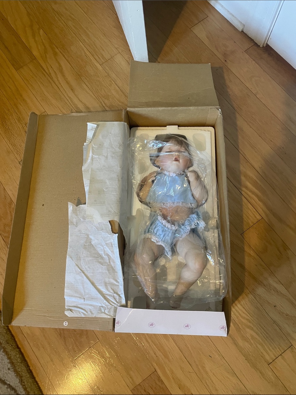 Vintage 1995 Ashton Drake galleries Doll in Light Blue Outfit - Kids Toys